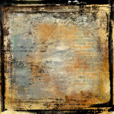 grunge framed backgroundの写真素材