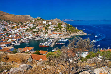 pictorial view of Hydra island - Greece series の写真素材