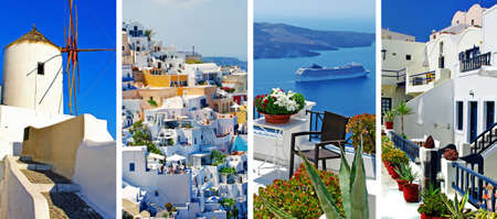 Santorini  travel in greek islands seriesの写真素材