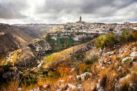 Matera - ancient cave city in Basilicata. Italyの写真素材
