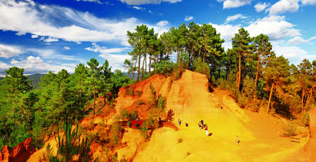 unique Roussillion. natural ocher . Provence. france