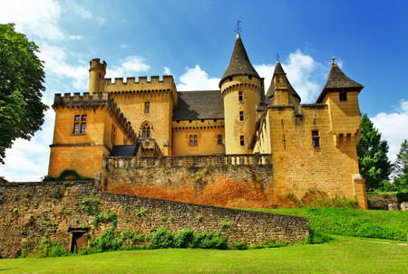 Puimartin castle at Dordogne, Franceのeditorial素材
