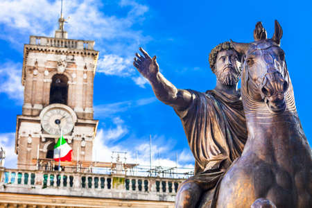 Great Rome, Capitoline. Marcus Aureliusのeditorial素材