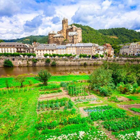 Estaing - one of the ost beautiful villages of Franceのeditorial素材