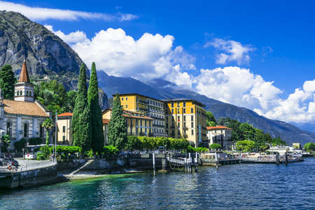 scenery of Lago di Como, Cadenabbia. Italyの写真素材