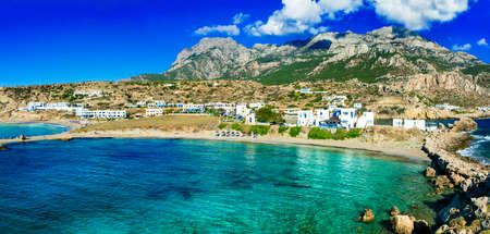 beaches of Greek islands- Lefkos Karpathosの写真素材