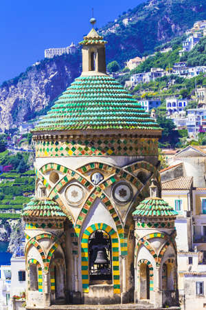 beautiful churches of Amalfi. Italyの写真素材