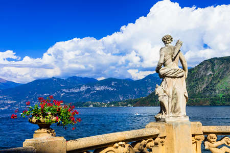 pictorial lago di Como, Italyの写真素材