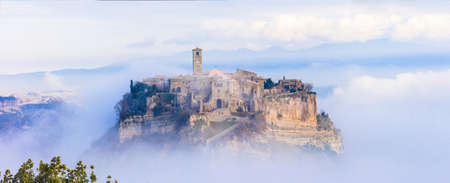 civita di Bagnoregio - medieval hill town in Italyのeditorial素材
