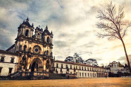 landmarks of Portugal - Alcobaca cathedralの写真素材