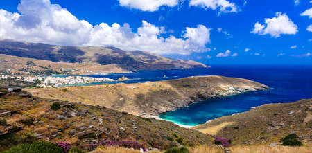 unique and authentic island of Greece - Androsの写真素材