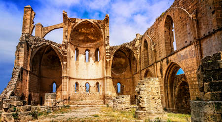 Unique ruins of St. Georges Church, Famagusta town, Cyprus.のeditorial素材
