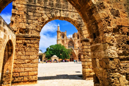 Unique St. Nicholas church, Famagusta, Cyprus.のeditorial素材