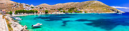 Beautiful Vlichadia beach, Kalymnos island, Greece.