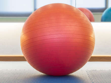 yoga ball in fitness room, healthy, Thailandの写真素材