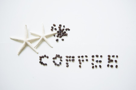 Coffee cup on wooden table white ,soft and select focusの写真素材