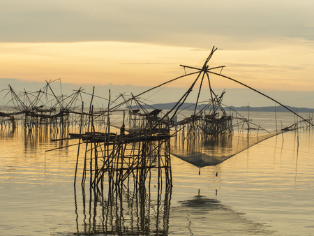 Landscape sunrise time from phattalung prefecture , Thailandの写真素材
