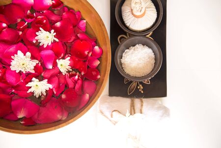 Spa treatment and product for female feet spa, Thailand. select and soft focusの写真素材