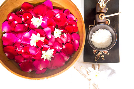 Spa treatment and product for female feet spa, Thailand. select and soft focusの写真素材