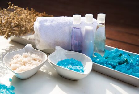 Spa scrub treatment and massage, Thailand, soft and select focusの写真素材