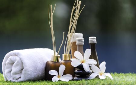 Spa scrub treatment and massage, Thailand, soft and select focusの写真素材