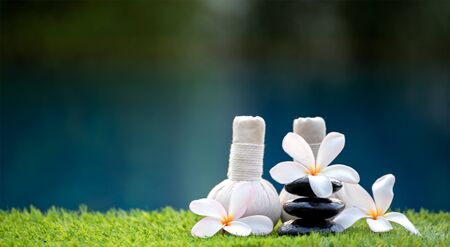 Spa scrub treatment and massage, Thailand, soft and select focusの写真素材