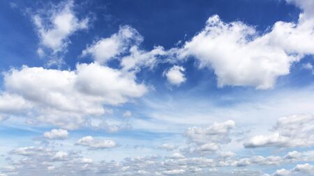 Beautiful nature Blue sky background with clouds