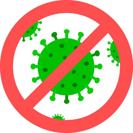 Image of virus for background. Coronavirus covid-19 symbol.のイラスト素材