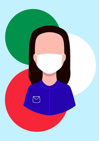 Coronavirus epidemic in Italyのイラスト素材