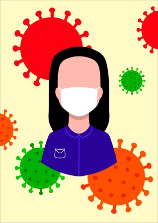 Hospital staff during the coronavirusのイラスト素材