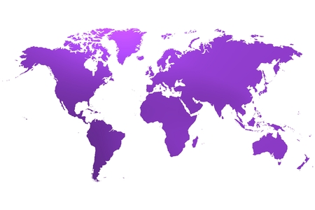 Global world map with different shades of color,の写真素材