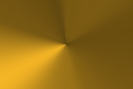 Yellowish background with metallic highlights centered on a point.の写真素材