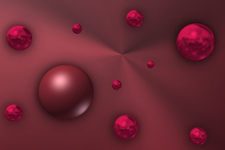 purple spheres over purple background.の写真素材