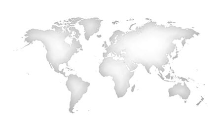 Silhouette of light Monochrome map of the worldの写真素材