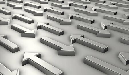 arrows to the right direction and its oppositeの写真素材