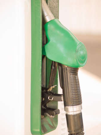 Service Station - Fuel nozzle with copy spaceの写真素材