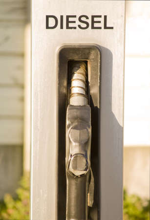 Service Station - Diesel Fuel nozzle with copy spaceの写真素材