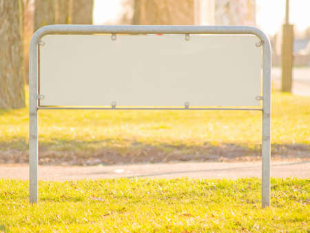 A blank sign with lots of copy spaceの写真素材