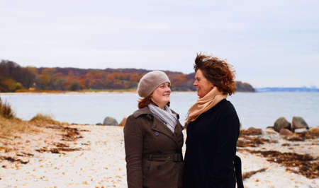 Mother and Daughter having a laugh togetherの写真素材