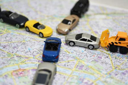 Abstract composition of city traffic. Traffic jamsの写真素材