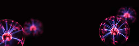 Abstract photo of electric waves.の写真素材