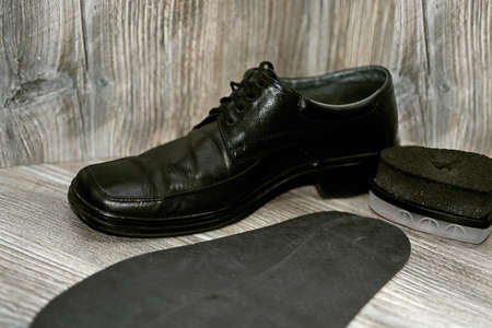 Abstract composition shoes repair.の写真素材