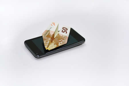 Abstract photo of traveling on passenger aircraft.の写真素材