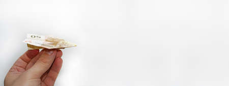 Abstract photo of traveling on passenger aircraft.の写真素材