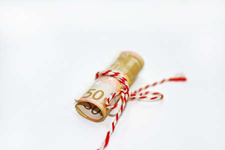 Abstract photo of euro money.