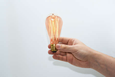 Abstract idea of electric lamp 35W.