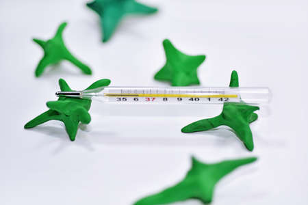 Abstract composition of flu epidemic.の写真素材