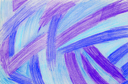 Colored collage drawn with penils. Abstraction of colored lines.の写真素材