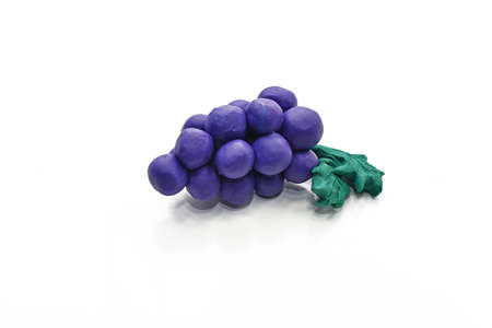 Fruits from plasticine. Isolated on white background.の写真素材