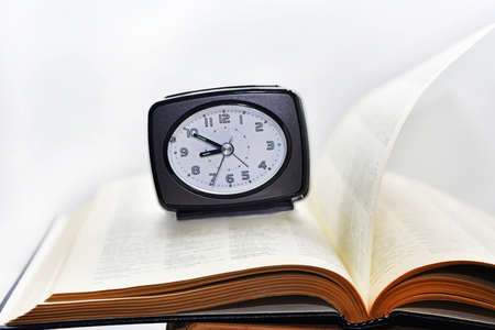 Abstract composition of time. Isolated on white background.の写真素材